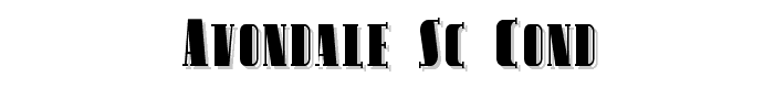 Avondale SC Cond font